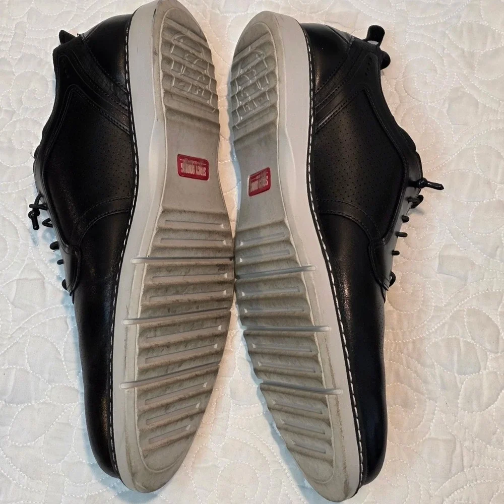 Stacy Adams Sync Plain Toe Shoes Black Size 10.5‎ Dress Sneaker Casual Workwear